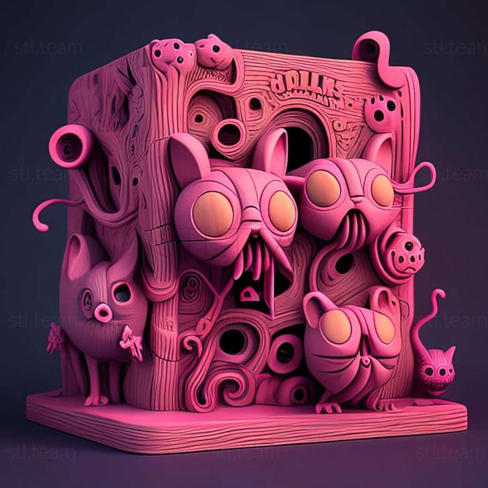 Розовая Пантера Фокус-Покус Розовая Игра, Games 3D Model For CNC.